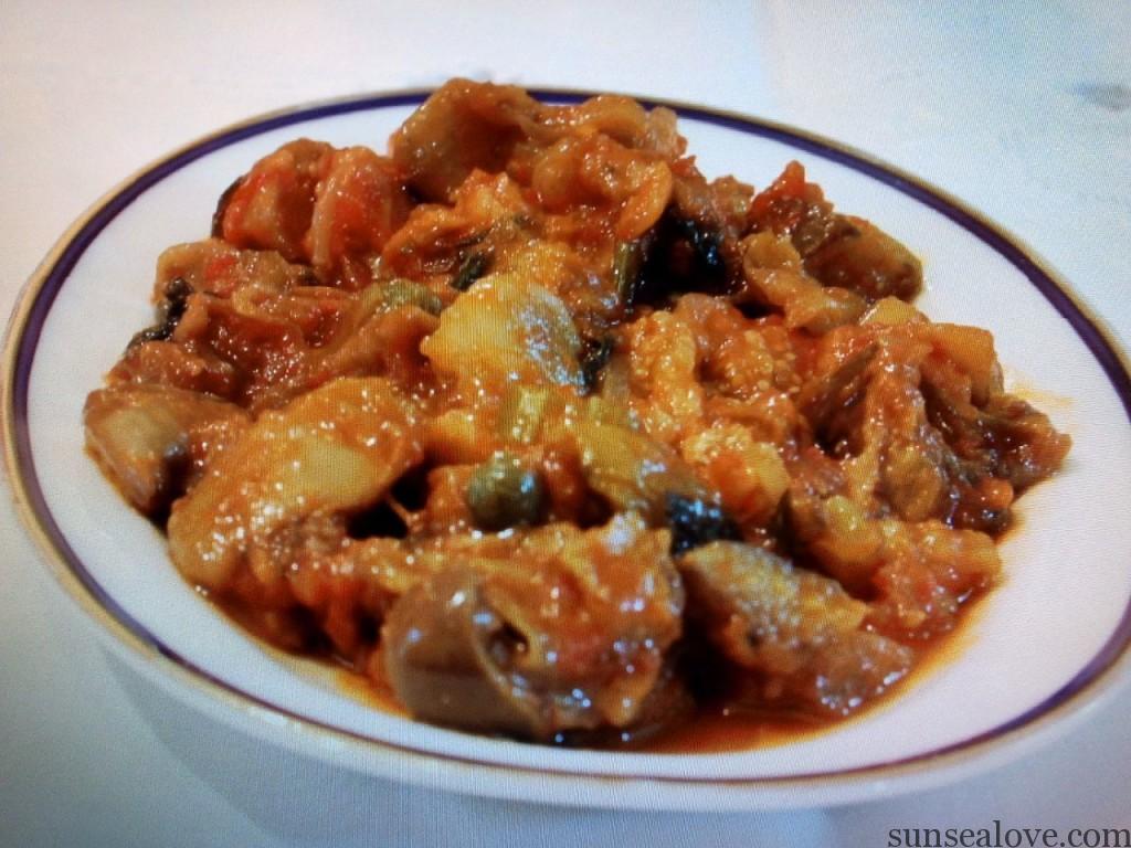 Original sicilian recipe for la caponata siciliana