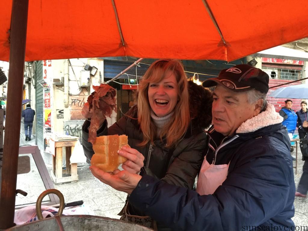 Sandwich-with-spleen-palermo With street food in Palermo you will enjoy it.