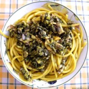 The pasta with sardines